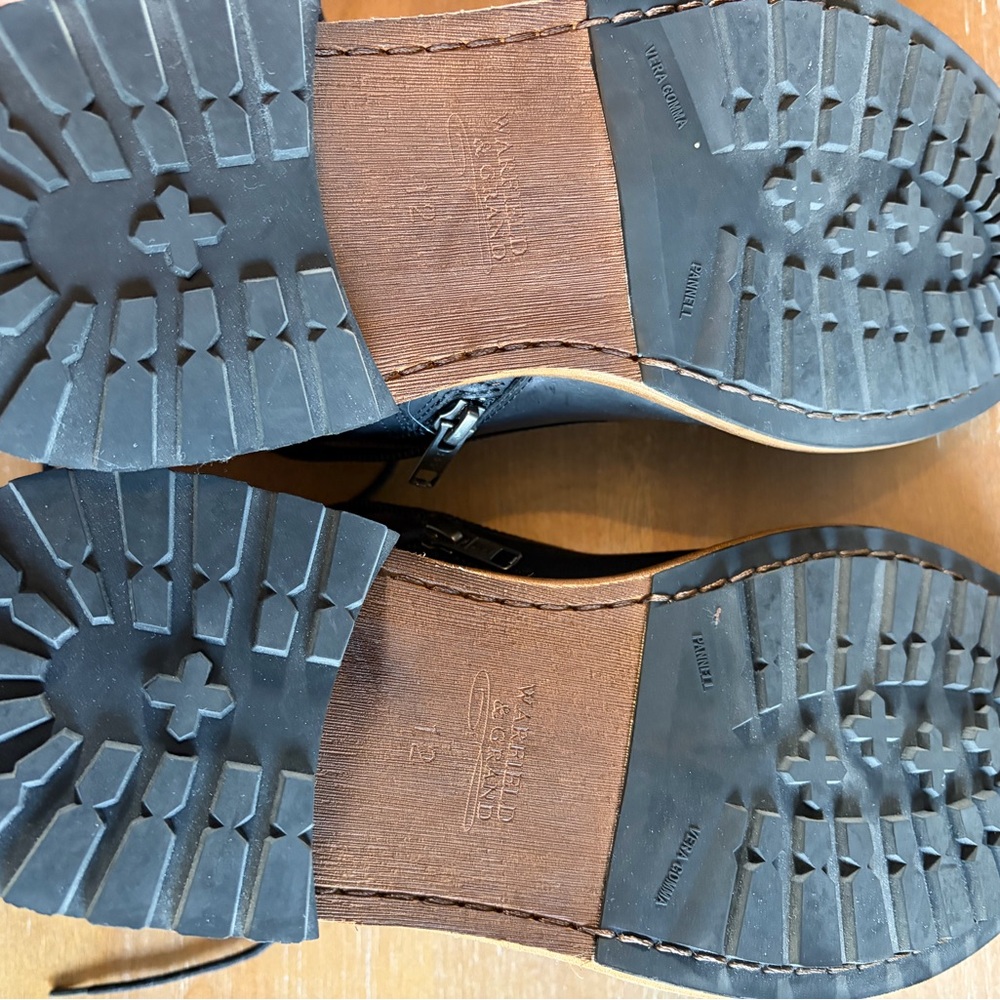 Warfield & Grand Black Leather Men's Boots - Picture 8 of 8